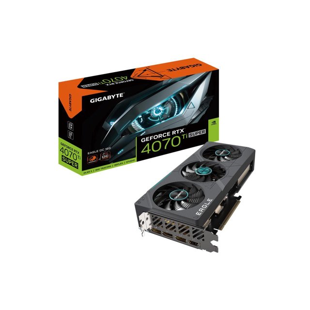 Placa De Video Gigabyte GeForce RTX 4070 Ti Super Eagle OC 16GB GDDR6X DLSS Ray Tracing GV-N407TSEAGLE OC-16GD