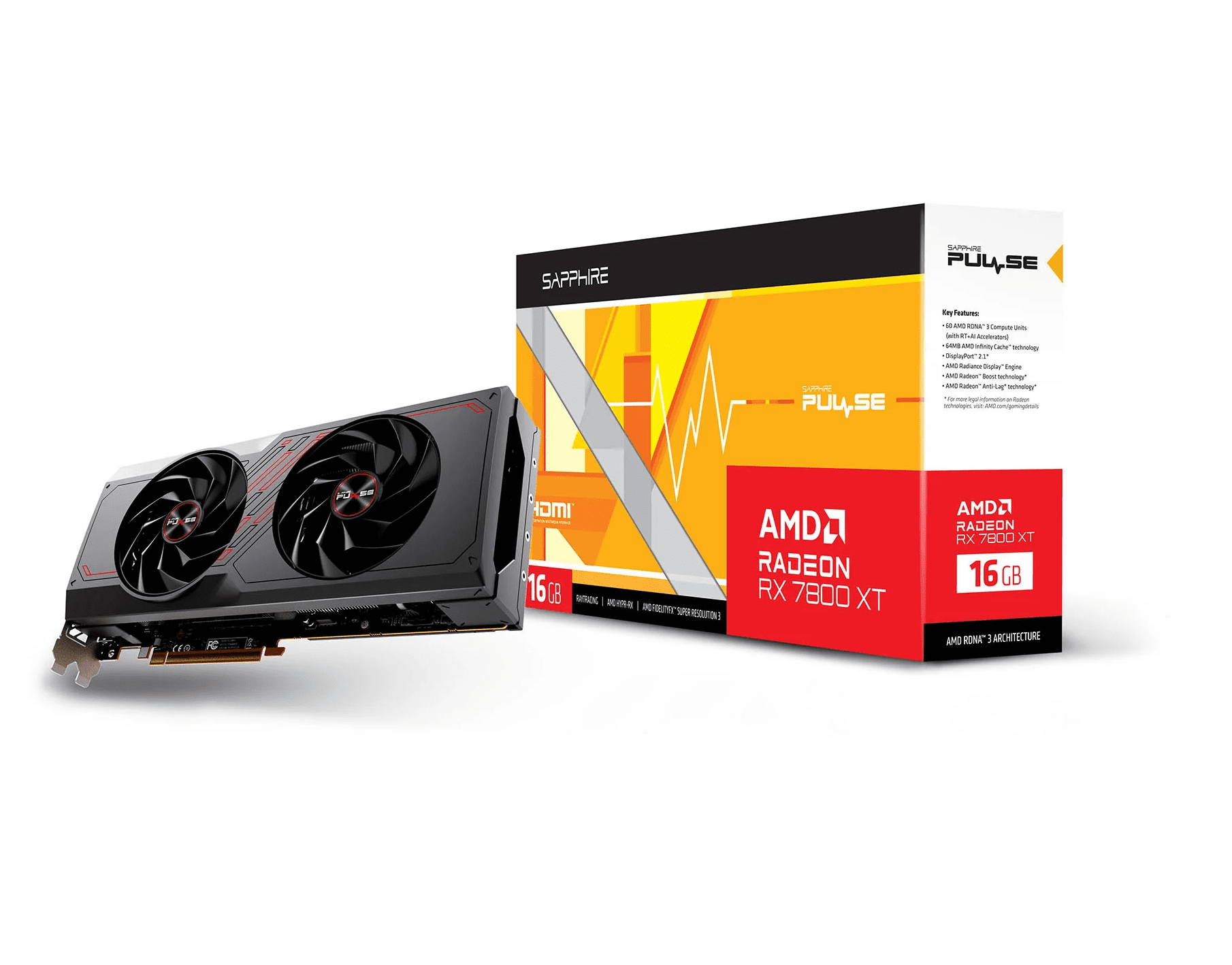 Sapphire Placa gráfica para jogos 11330-02-20G Pulse AMD