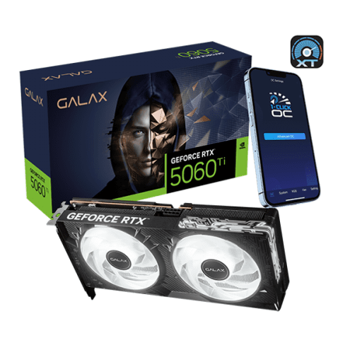 Alligator Shop Placa De Vídeo Nvidia Geforce Galax RTX 5060 TI 16GB GDDR7 128 Bits 1-click OC image