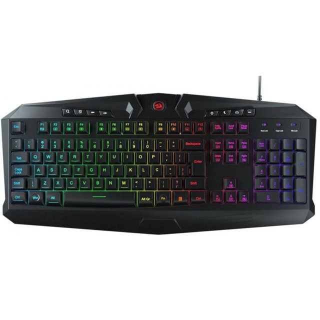 Kit Gamer Redragon Teclado Gamer Harpe RGB Mouse Gamer Griffin 7200dpi RGB  Mousepad RGB Extra Grande