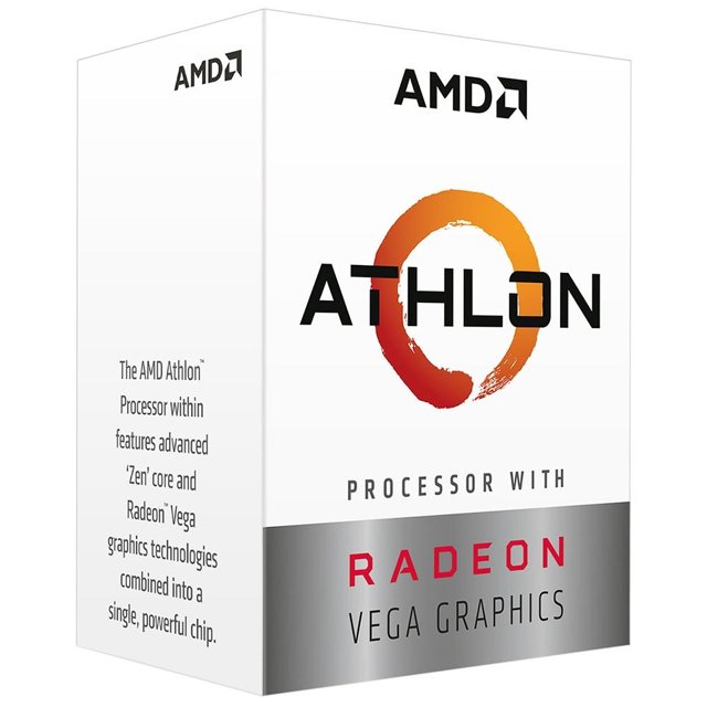 Processador AMD Athlon 3000G 3.5GHz 2-Cores 4-Threads 4Mb Cache AM4 YD3000C6FBBOX