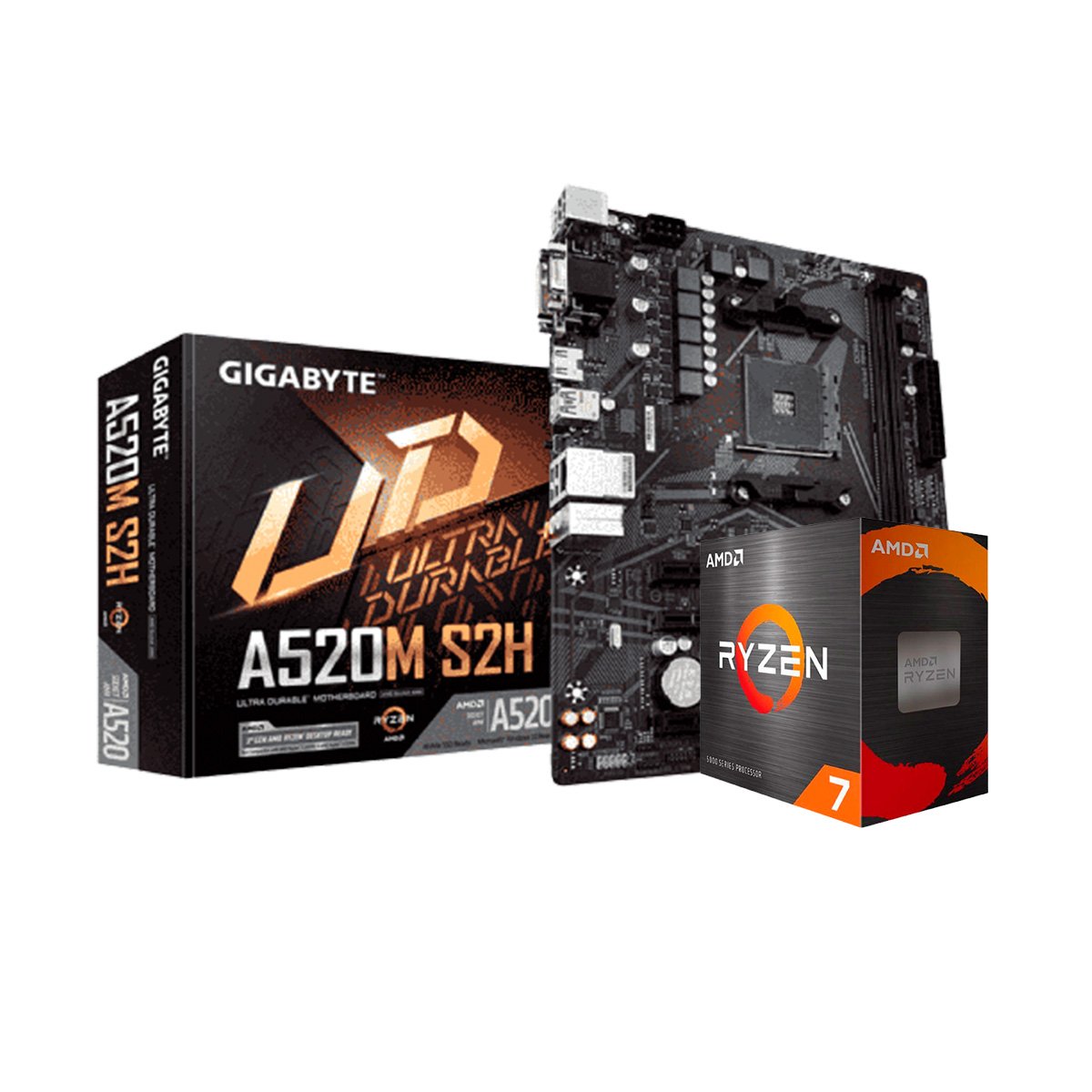Micro Atx Gigabyte A520m Sh2 Placa Mãe Gigabyte A520M S2H, Chipset