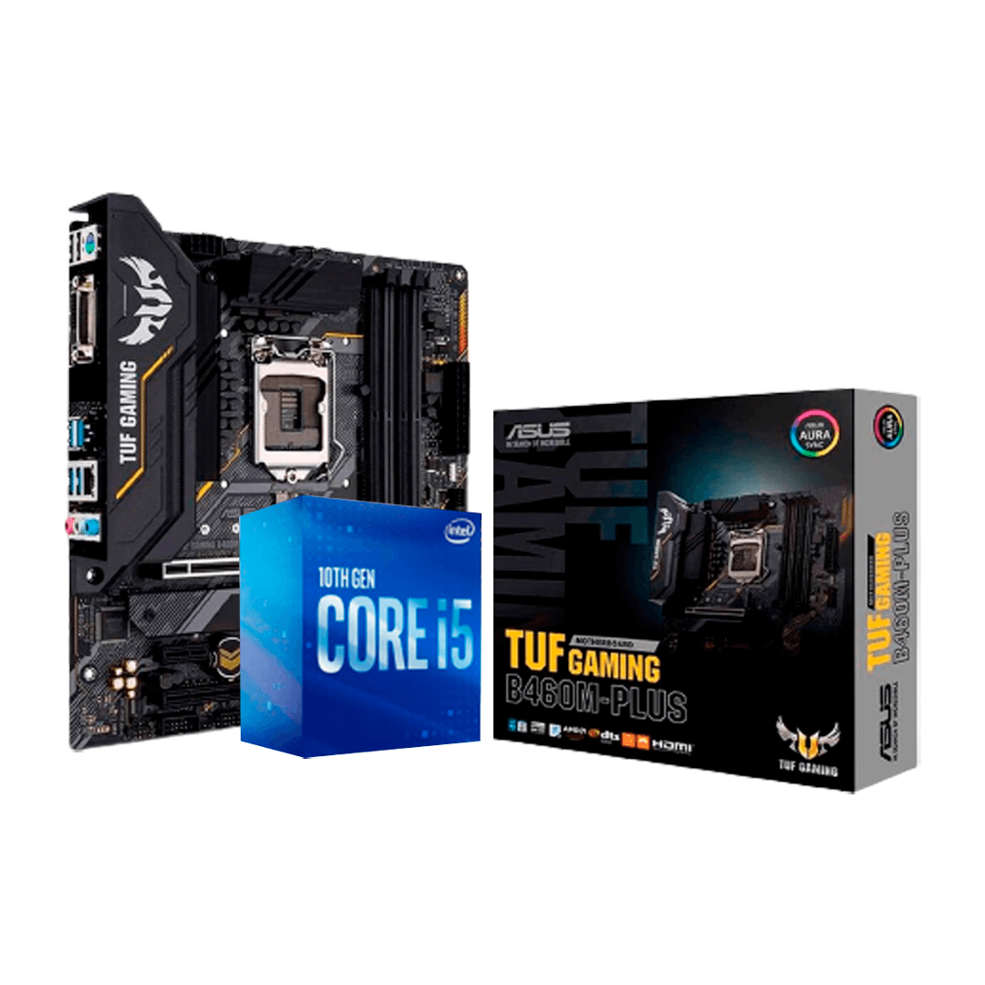 Kit Upgrade Intel i5 10400F / Placa Mãe Asus Tuf B460M Plus Kit Upgrade Intel i5 10400F / Placa Mãe Asus Tuf B460M Plus
