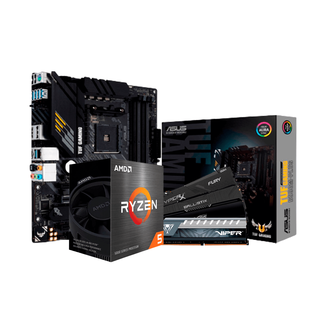 Kit Upgrade AMD Ryzen 5 5600GT, Placa Mãe Asus TUF Gaming B550M