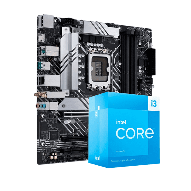 Kit Upgrade Intel Core i3 13100F Placa Mãe B660M DDR4