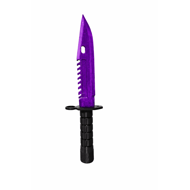 Faca M9 Bayoneta CS-2 Decorativa Roxa - Item Gamer para Setup e Coleção ...