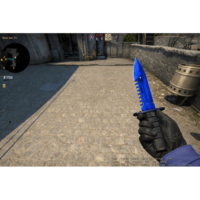 Faca M9 Bayoneta CS-2 Decorativa Azul - Item Gamer para Setup e Coleção ...
