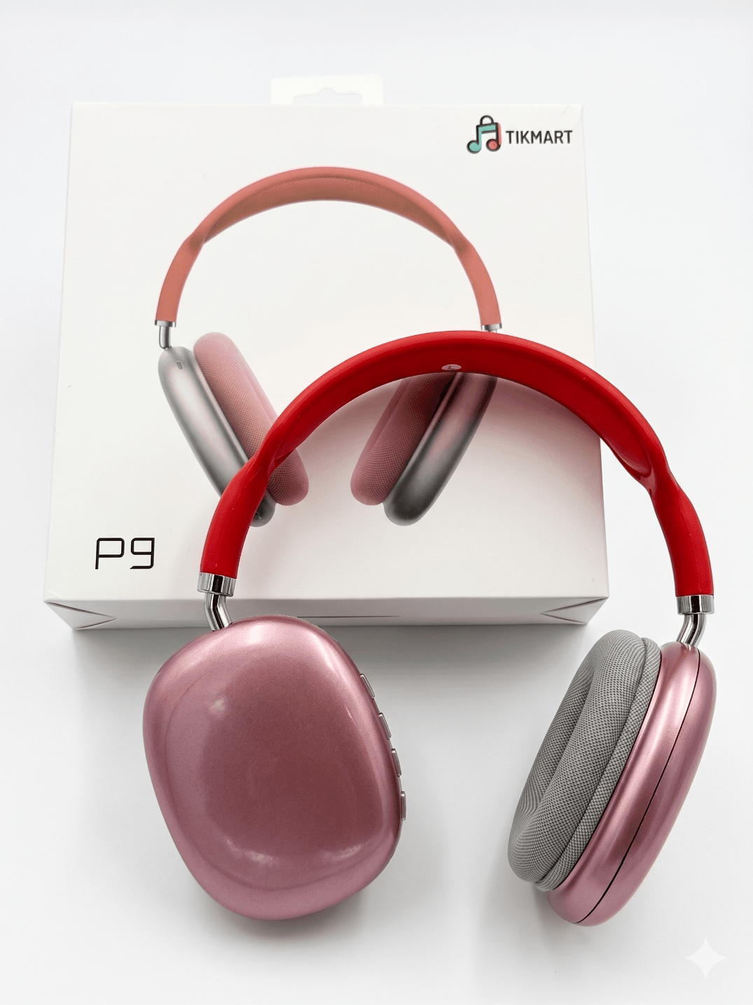 Fone Bluetooth P9 Air Wireless Over Ear com Microfone e LED