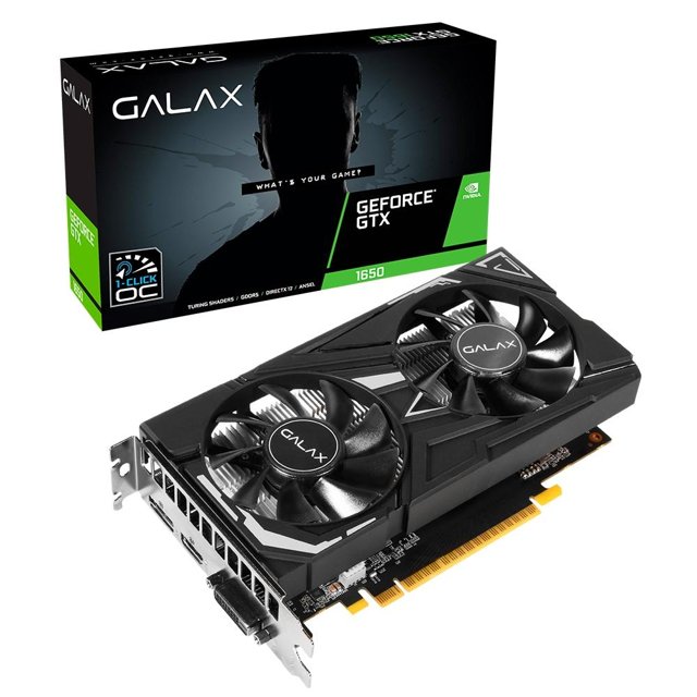 Placa de Video Galax GeForce GTX 1650 EX 1-Click OC 4GB GDDR6 128Bit 65SQL8DS66E6