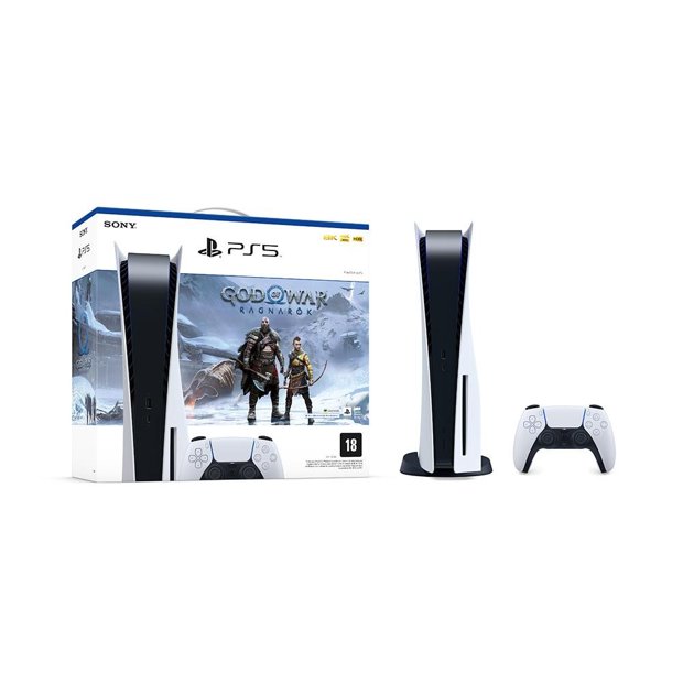 Console PlayStation 5 Standard 825GB Sony Midia Fisica + Jogo God of War:  Ragnarok