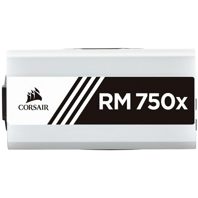 Fonte Corsair RMX White Series 750W 80 Plus Gold Modular Branca Sem Cabo de Força CP-9020187-WW