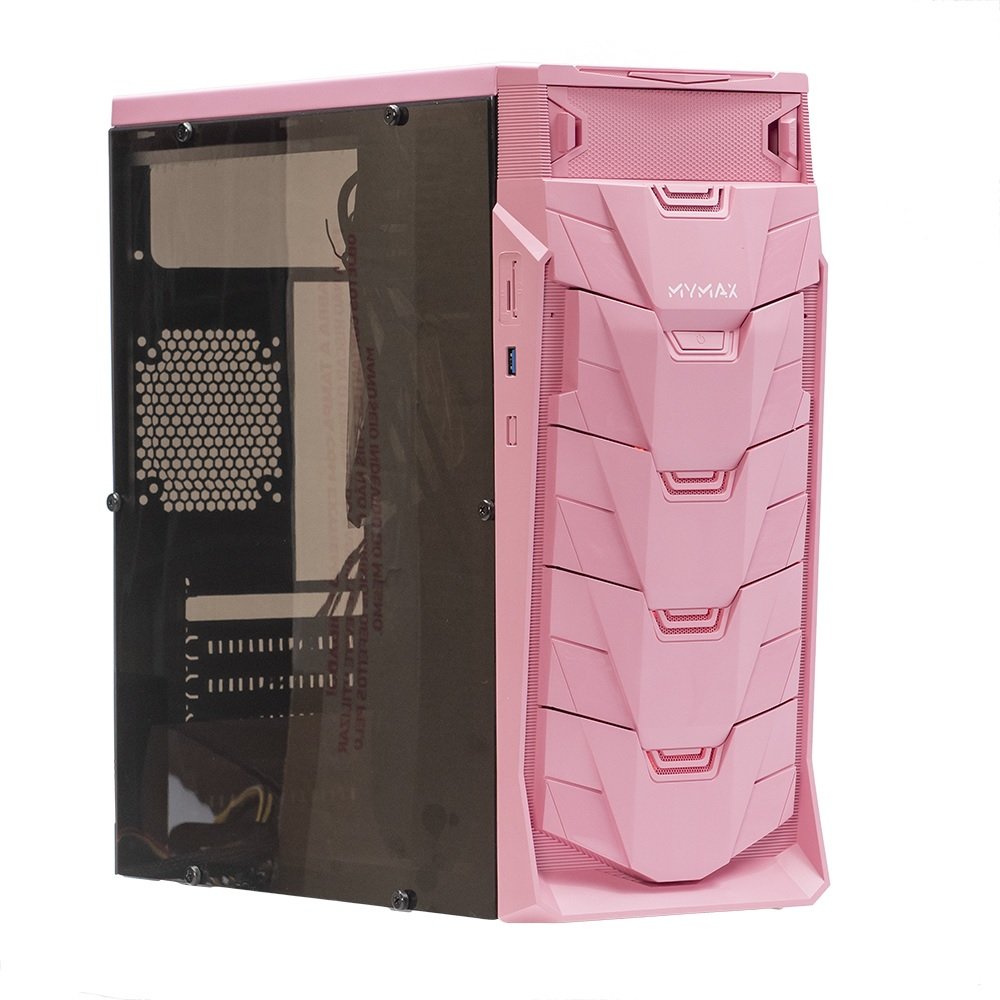 Gabinete Gamer Rosa Mymax Taurus Mid Tow... | Alligator Shop