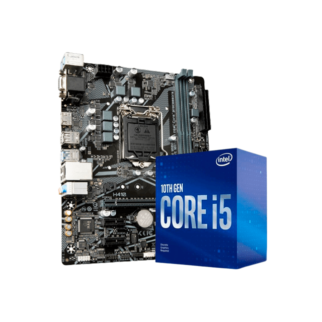 Kit Upgrade Intel Core i5 10400F Placa Mãe H410M DDR4