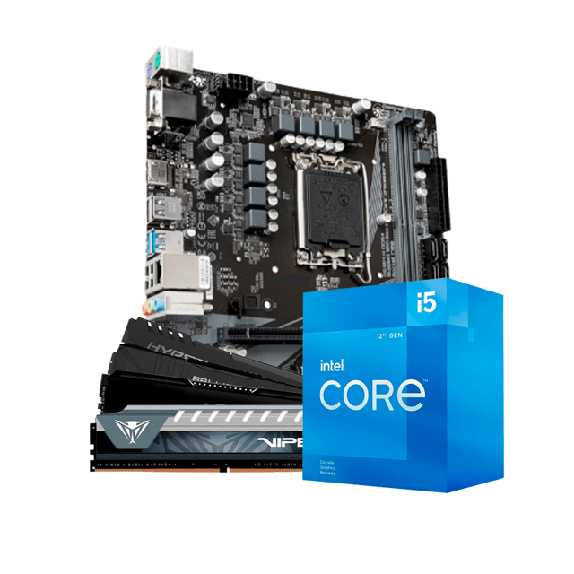 Kit Upgrade Intel Core i5 12400F Placa Mãe H610M DDR4 Memória RAM 8GB ...