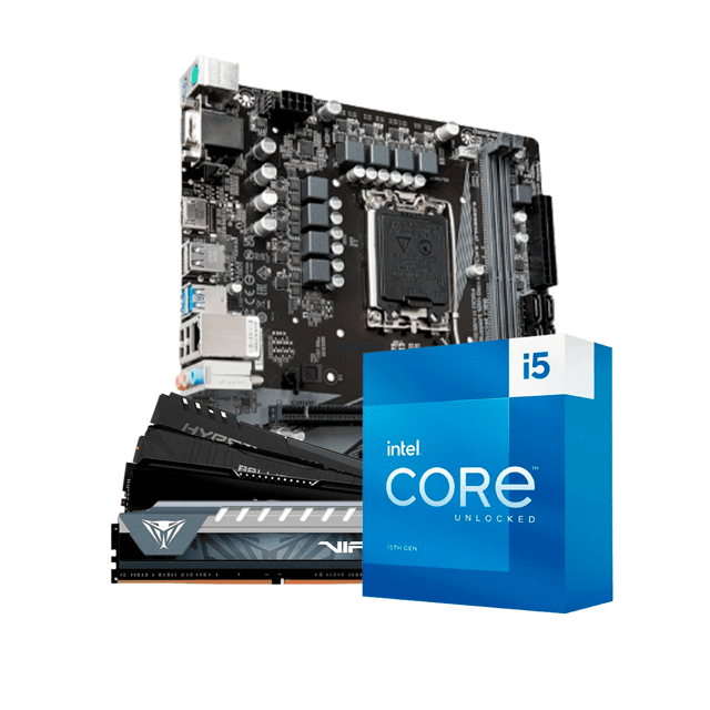 Kit Upgrade Intel Core i5 13400 Placa Mãe H610M DDR4 Memória RAM 8GB 3200 MHz