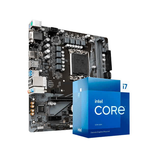 Kit Upgrade Intel Core i7 13700F Placa Mãe H610M DDR4
