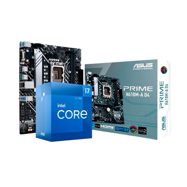 Kit Upgrade Intel i7 12700 / Placa Mãe Asus Prime H610M-E DDR4