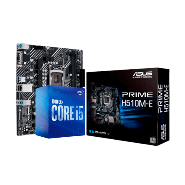 Kit Upgrade Processador Intel® Core™ i5 10400F + Placa Mãe Gigabyte H510M-H  + Memória 8GB DDR4