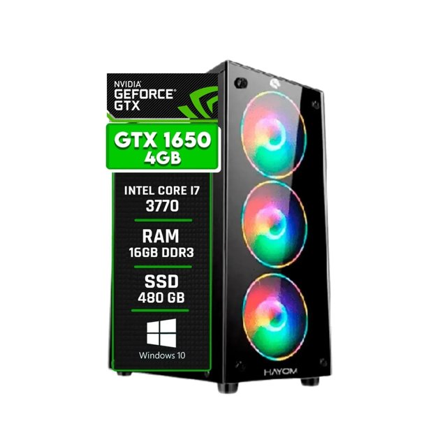 PC Gamer Alligator Shop Intel Core i7 3770, GeForce GTX 1650 