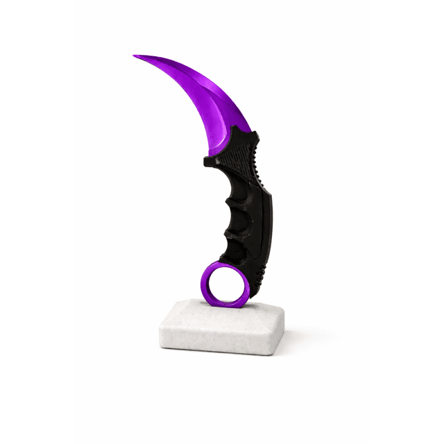 Kit Faca Karambit e Bayoneta CS-2 Decorativo Roxo Itens Gamer para ...