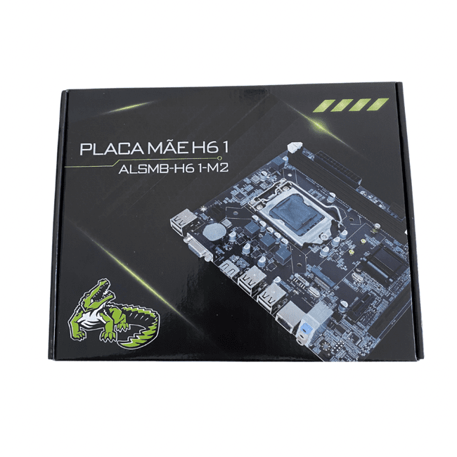 Placa Mãe Alligator Shop H61 DDR3 M.2 Rede GIGABIT LGA 1155 ALSMB-H61-M2