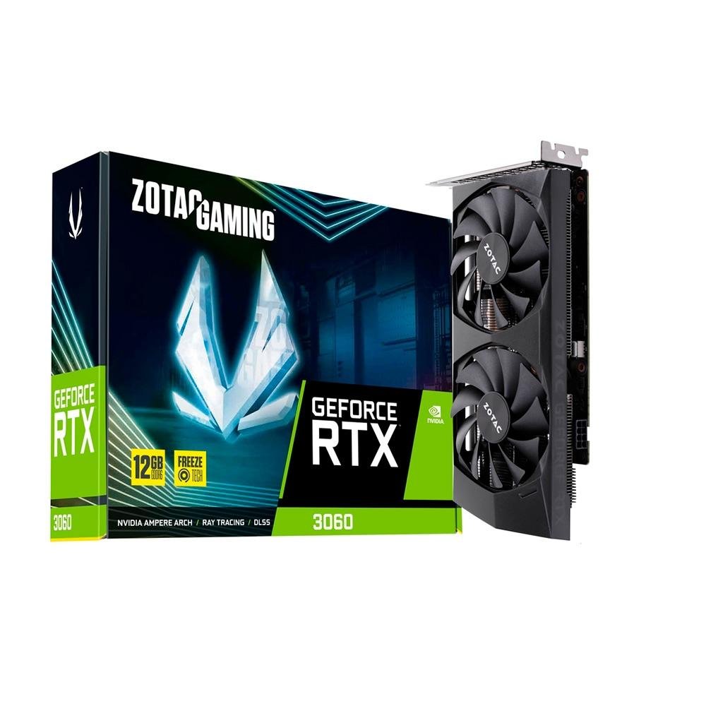 ZOTAC GeForce RTX 3060 グラフィックボード　箱無し Placa de Vídeo RTX 3060 Gaming Zotac NVIDIA GeForce, 12GB GDDR6