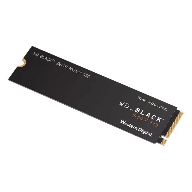 SSD WD Black SN770 2TB M.2 2280 NVMe Leitura 5150MBs e Gravação 4850MBs WDS200T3X0E