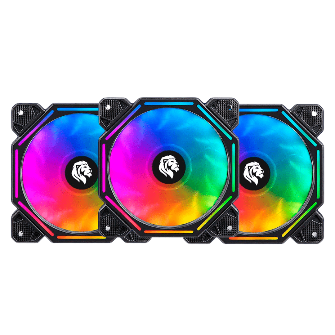 Kit Cooler FAN 3 Unidades Para Hayom 120MM RGB FC1303