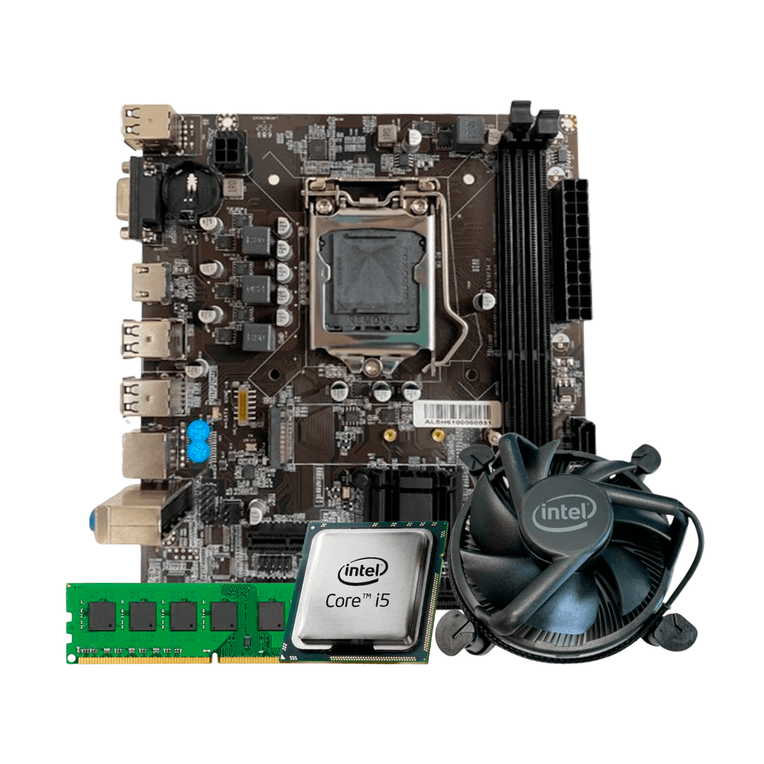 Kit Processador i5 + Placa Mae H61 1155 + 8GB DDR3 1600MHz