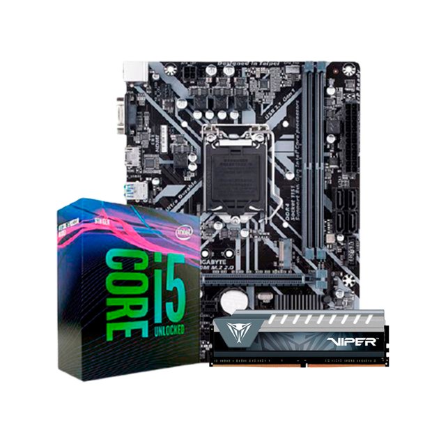 Kit upgrade intel i5 9400f placa m e gigabyte h310m m 2 mem ria 