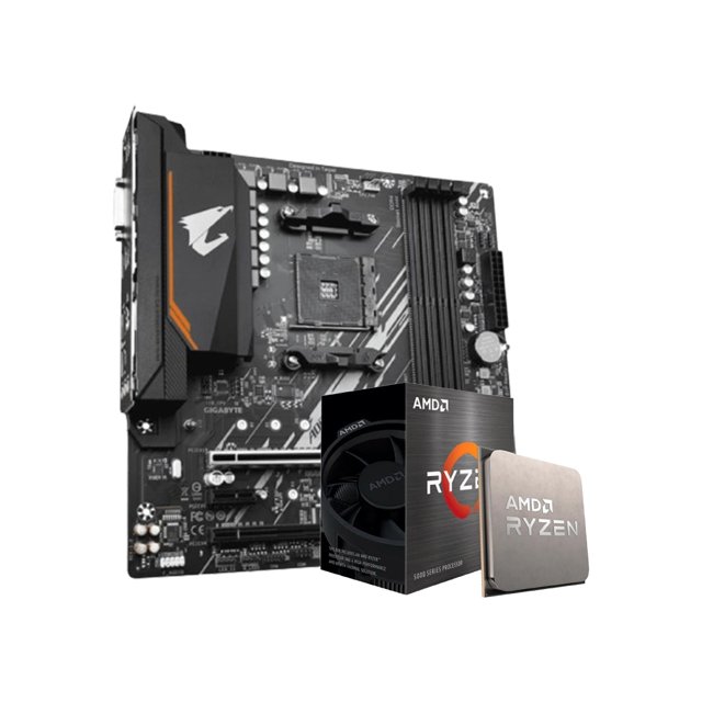 Kit Upgrade AMD Ryzen 7 5700X / Placa Mãe Gigabyte B550M Aorus Elite 