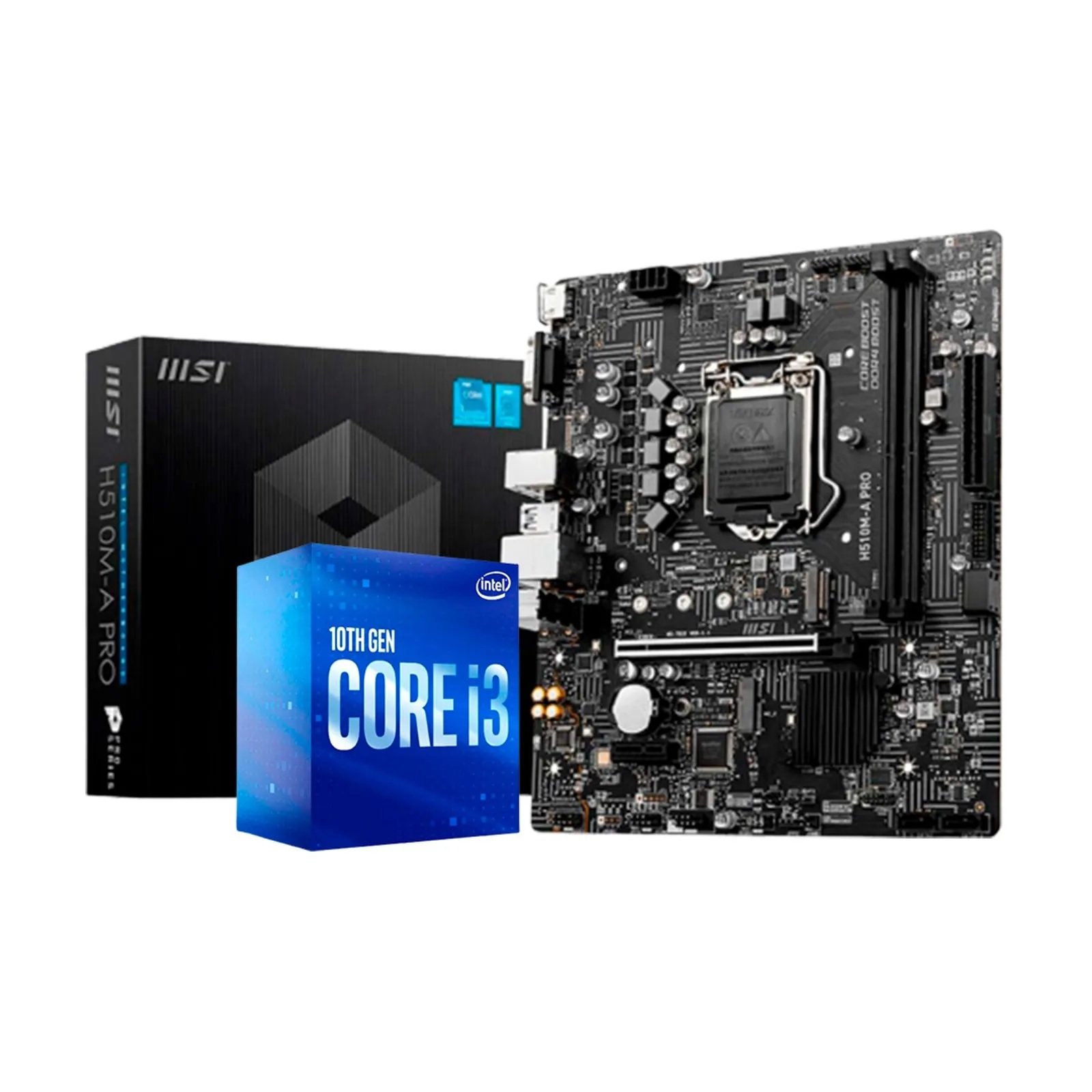 intel i3 10100f msi h510m pro セット MSI H510M-A PRO Intel Motherboard + Intel Core i5-11400F