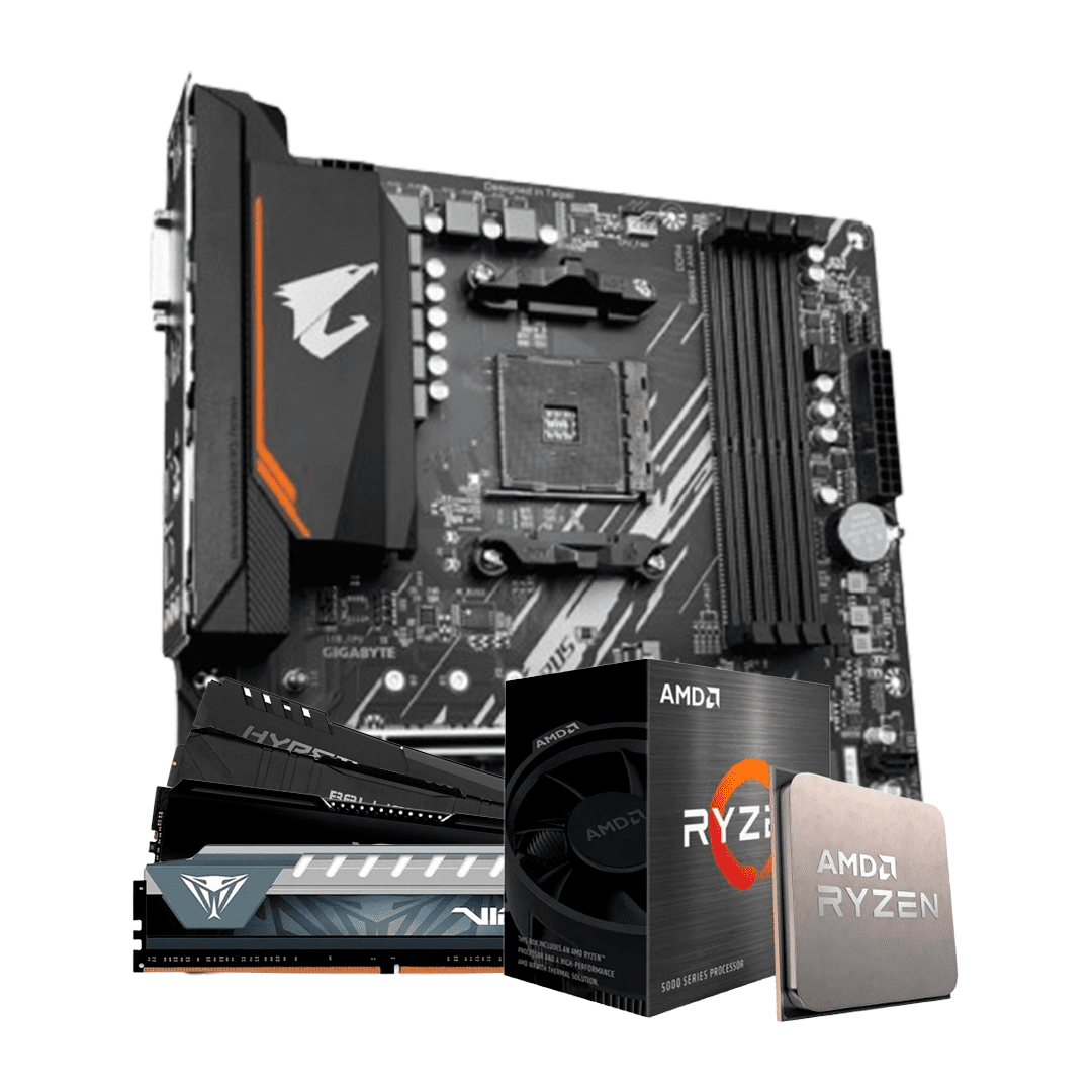 Kit Upgrade AMD Ryzen 7 5700X / Placa Mãe Gigabyte B550M Aorus