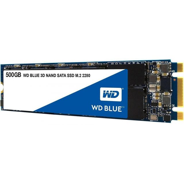 SSD WD Blue 500GB M.2 2280 Leitura 560MBs e Gravação 530MBs WDS500G2B0B