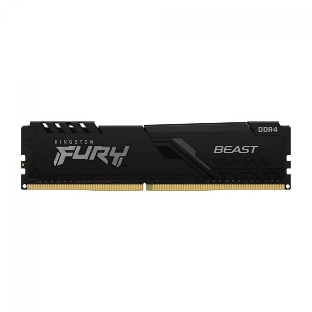 Memória DDR4 Kingston Fury Beast 16GB 3200Mhz CL16 Preto KF432C16BB/16