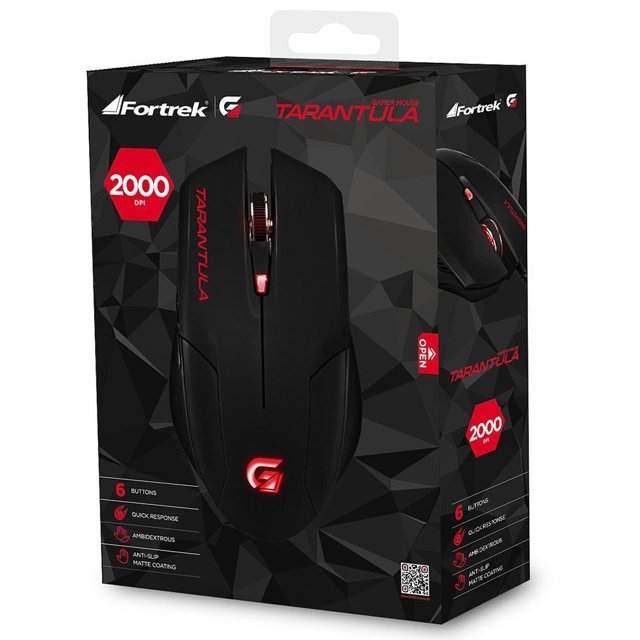 Mouse Gamer Fortrek Spider Tarantula 2000DPI USB OM702