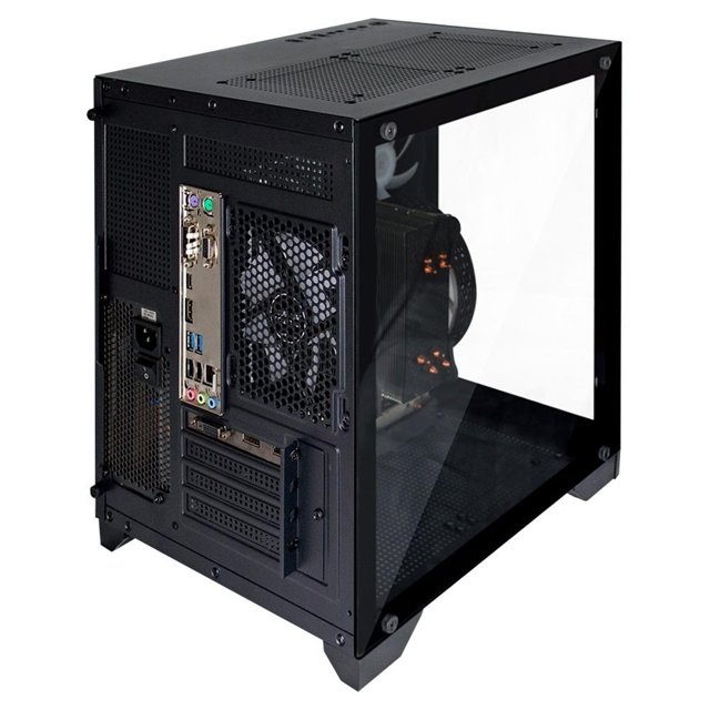 Gabinete Gamer Evolut Acqua Mid Tower M-ATX eITX Lateral e Frente em Vidro Temperado 5x Cooler Fan EG818