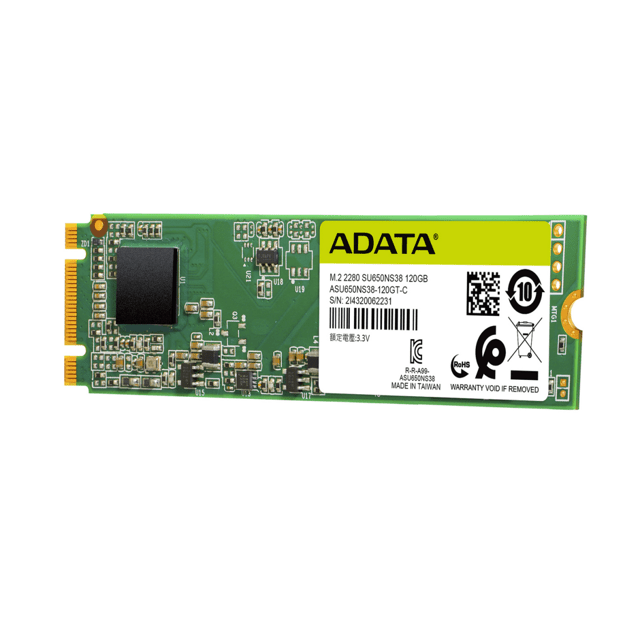 SSD Adata Ultimate SU650 120GB M.2 Leitura 550MBs e Gravação 510MBs ASU650NS38-120GT-C
