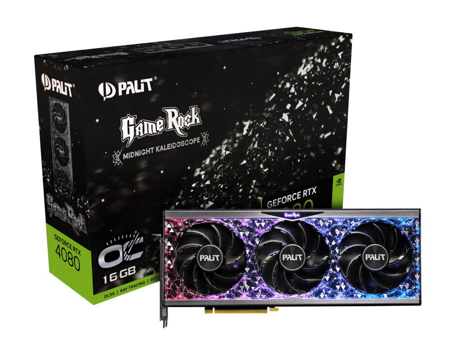 Placa de Vídeo Palit Nvidia GeForce RTX 4080 GameRock 16GB GDDR6X DLSS Ray  Tracing NED4080019T2-1030G