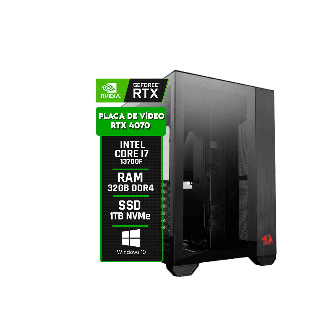 PC Gamer Intel Core i5 10400F / GeForce RTX 3050 8GB / Memória 8GB