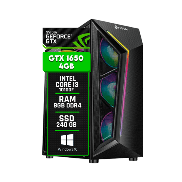 PC Gamer Intel Core i3 10100F - GTX 1650 - 16Gb Ram - SSD 480Gb - PC Gamer  com o melhor preço é na Coimbra Virtual