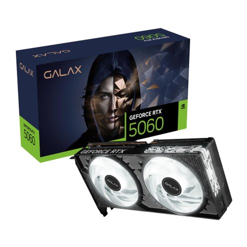 Alligator Shop Placa de Video Galax GeForce RTX 5060 1-Click OC, 8GB, GDDR7, 128-bit, 56NSN8MDDCOC image