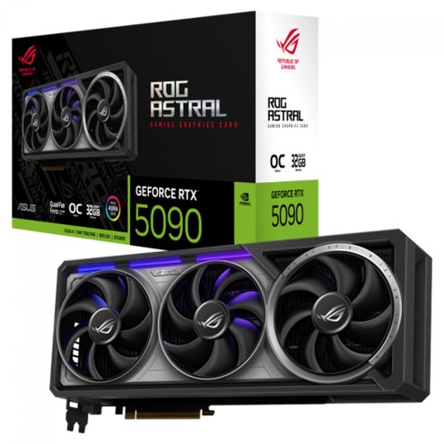 Alligator Shop Placa de Vídeo Asus Rog Astral NVIDIA GeForce RTX 5090 OC 32GB GDDR7 DLSS Ray Tracing ROG-ASTRAL-RTX5090-O32G-GAMIN image