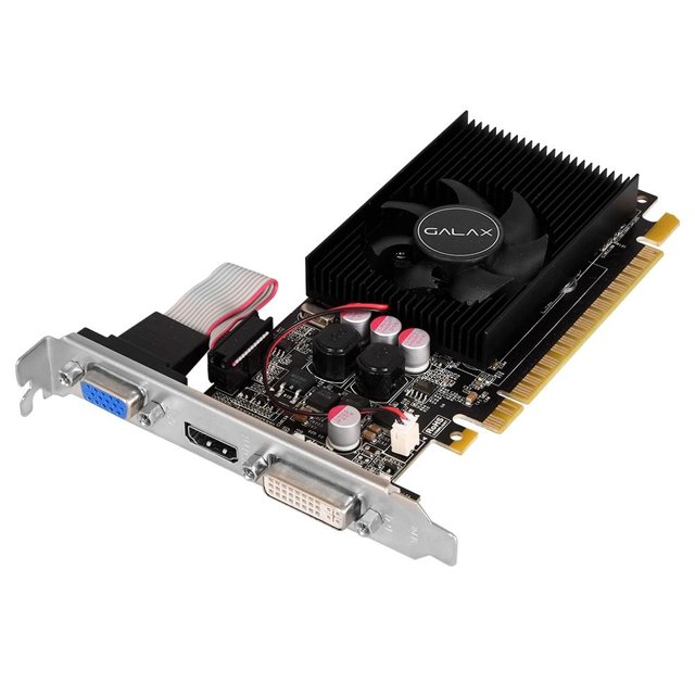 Placa de Vídeo GT 210 Galax NVIDIA GeForce 1GB DDR3 64 Bits ...