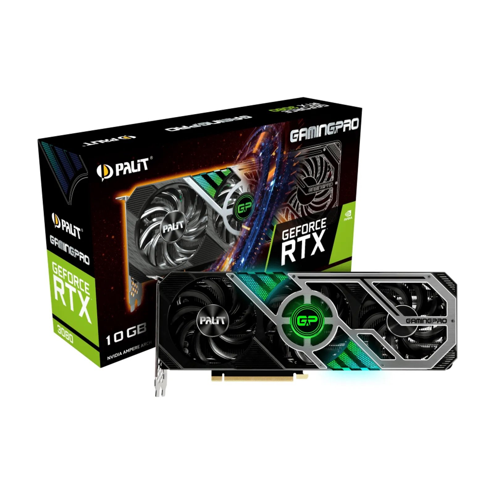 Placa de Vídeo Palit NVIDIA GeForce RTX 3080 GamingPro LHR 10GB