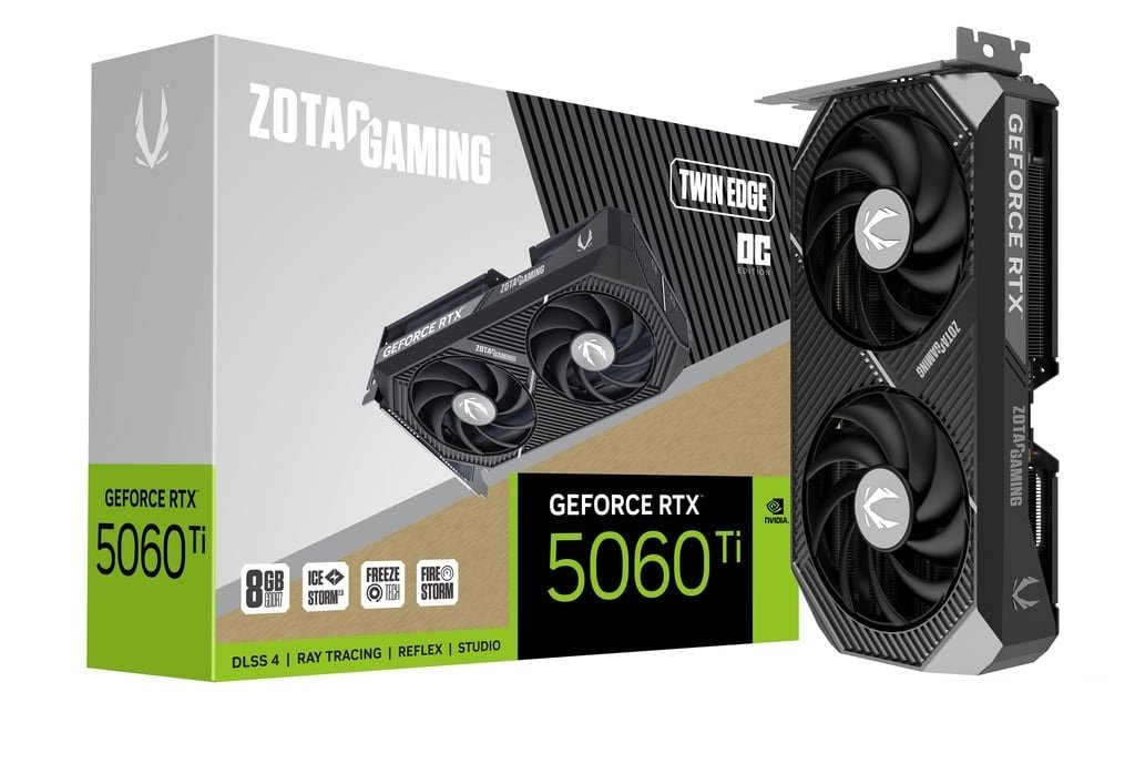 Placa de Video Zotac Gaming GeForce RTX 5060 TI TWIN EDGE OC 8GB