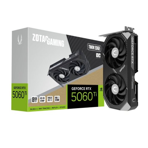 Alligator Shop Placa de Video Zotac Gaming GeForce RTX 5060 TI TWIN EDGE OC 8GB GDDR7 128 bits ZT-B50610H-10M image