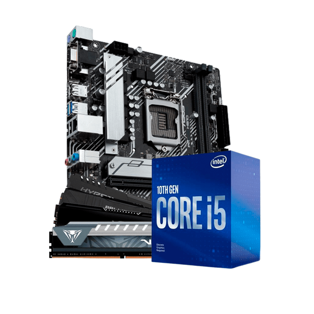 Kit Upgrade Intel Core i5 10400F Placa Mãe H510M DDR4 Memória RAM
