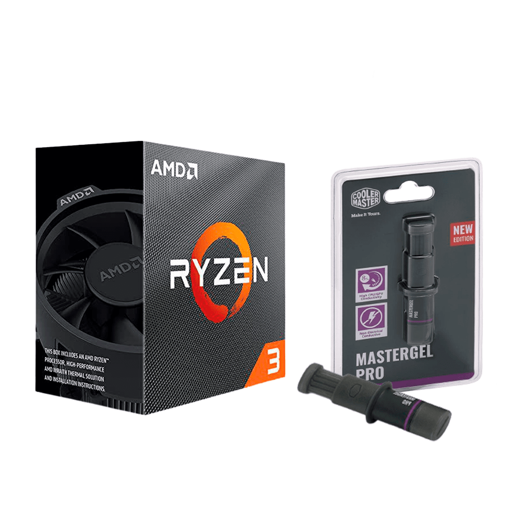 Kit Processador AMD Ryzen 3 3200G E Pasta Térmica Cooler Master