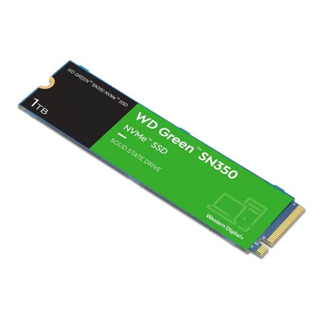 SSD WD Green SN350 1TB M.2 NVMe Leitura 3200MB/s e Gravação 2500MB/s WDS100T3G0C